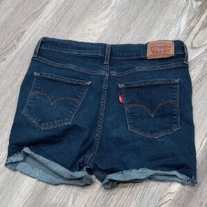 Levi's Women's Blue Denim Cut Out Shorts Size 30